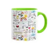 Mug colored light green, ceramic, 330ml