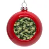 Red Christmas tree ornament bauble 8cm