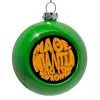 Στολίδι Χριστουγεννιάτικη μπάλα δένδρου Πράσινο 8cm