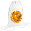 Backpack pouch GYMBAG white (28x40cm)