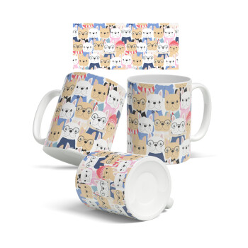 Σκύλοι, Ceramic coffee mug, 330ml (1pcs)