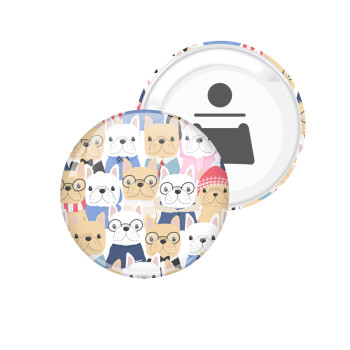 Σκύλοι, Μαγνητάκι και ανοιχτήρι μπύρας στρογγυλό διάστασης 5,9cm