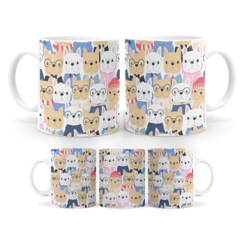 Σκύλοι, Ceramic coffee mug, 330ml (1pcs)