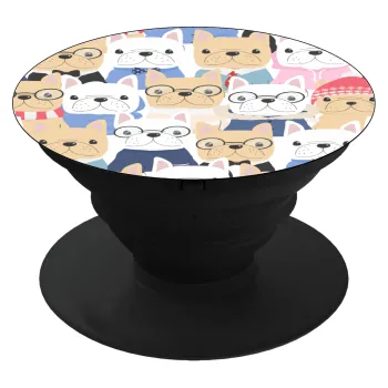 Σκύλοι, Phone Holders Stand  Μαύρο Βάση Στήριξης Κινητού στο Χέρι