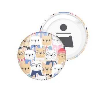 Σκύλοι, Μαγνητάκι και ανοιχτήρι μπύρας στρογγυλό διάστασης 5,9cm