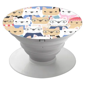 Σκύλοι, Phone Holders Stand  Λευκό Βάση Στήριξης Κινητού στο Χέρι