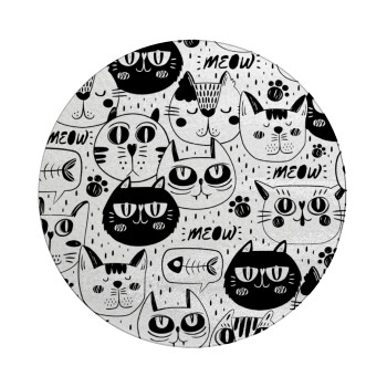 Γάτες, Επιφάνεια κοπής γυάλινη στρογγυλή (30cm)