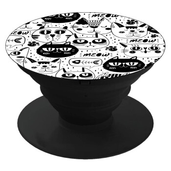 Γάτες, Phone Holders Stand  Black Hand-held Mobile Phone Holder