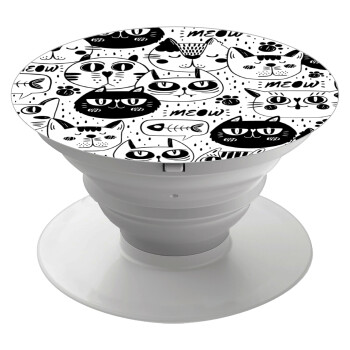 Γάτες, Phone Holders Stand  White Hand-held Mobile Phone Holder