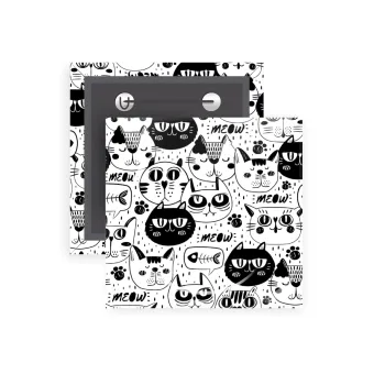 Γάτες, Κονκάρδα παραμάνα τετράγωνη 5x5cm