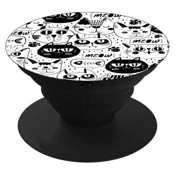 Γάτες, Phone Holders Stand  Μαύρο Βάση Στήριξης Κινητού στο Χέρι