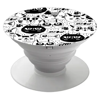 Γάτες, Phone Holders Stand  Λευκό Βάση Στήριξης Κινητού στο Χέρι