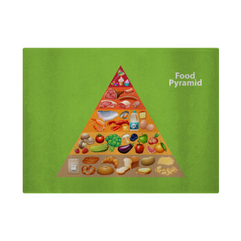 Food pyramid chart, Επιφάνεια κοπής γυάλινη (38x28cm)