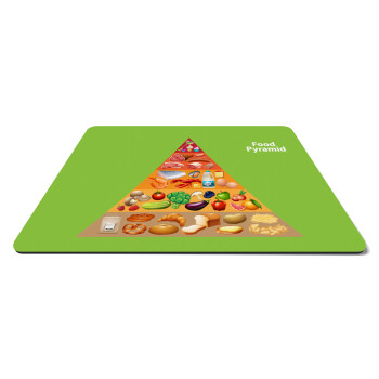 Food pyramid chart, Mousepad rect 27x19cm