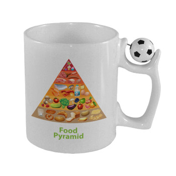 Food pyramid chart, Κούπα με μπάλα ποδασφαίρου , 330ml