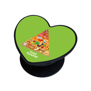 Διατροφική πυραμίδα, Phone Holders Stand  καρδιά Μαύρο Βάση Στήριξης Κινητού στο Χέρι