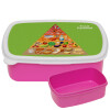 ΡΟΖ παιδικό δοχείο φαγητού (lunchbox) πλαστικό (BPA-FREE) Lunch Βox M18 x Π13 x Υ6cm