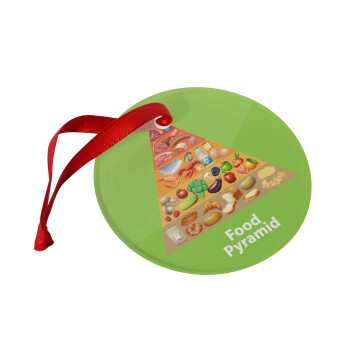 Διατροφική πυραμίδα, Στολίδι Χριστουγεννιάτικο στολίδι γυάλινο 9cm