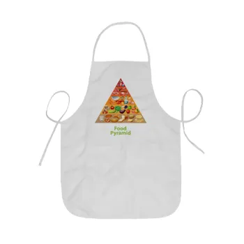 Διατροφική πυραμίδα, Ποδιά Σεφ ολόσωμη κοντή  Παιδική (44x62cm)