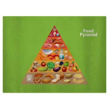Food pyramid chart, Επιφάνεια κοπής γυάλινη (38x28cm)