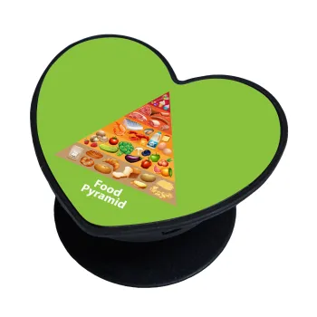 Διατροφική πυραμίδα, Phone Holders Stand  καρδιά Μαύρο Βάση Στήριξης Κινητού στο Χέρι