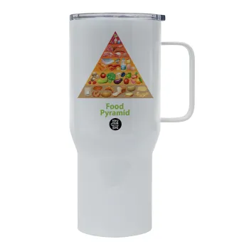 Διατροφική πυραμίδα, Tumbler με καπάκι, διπλού τοιχώματος (θερμό) 750L