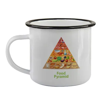 Διατροφική πυραμίδα, Κούπα εμαγιέ με μαύρο χείλος 360ml