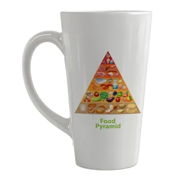 Διατροφική πυραμίδα, Κούπα κωνική Latte Μεγάλη, κεραμική, 450ml