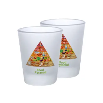 Food pyramid chart, Σφηνοπότηρα γυάλινα 45ml του πάγου (2 τεμάχια)
