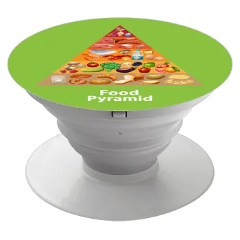 Διατροφική πυραμίδα, Phone Holders Stand  Λευκό Βάση Στήριξης Κινητού στο Χέρι