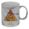 Mug ceramic marble style, 330ml