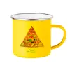 Yellow Enamel Metallic Cup 360ml