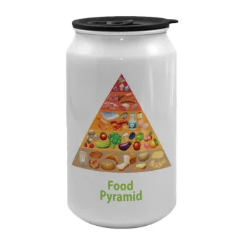 Διατροφική πυραμίδα, Κούπα ταξιδιού μεταλλική με καπάκι (tin-can) 500ml