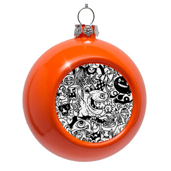Τερατάκια, Orange Christmas tree ornament bauble 8cm