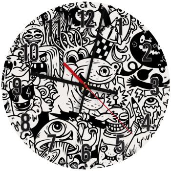 Τερατάκια, Ρολόι τοίχου ξύλινο (30cm)