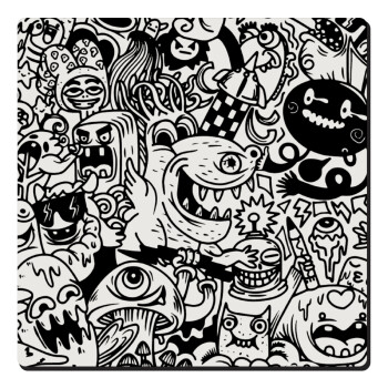 Τερατάκια, Τετράγωνο μαγνητάκι ξύλινο 6x6cm