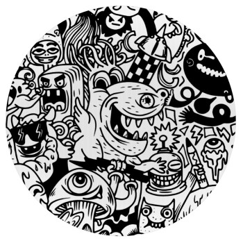 Τερατάκια, Mousepad Στρογγυλό 20cm