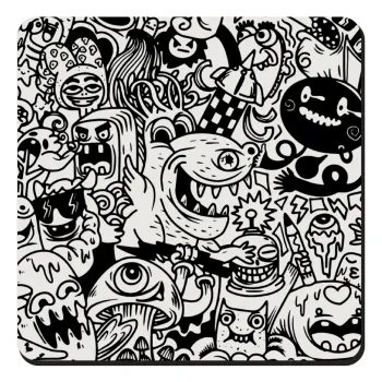 Τερατάκια, Τετράγωνο μαγνητάκι ξύλινο 9x9cm