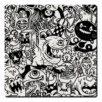 Τερατάκια, Τετράγωνο μαγνητάκι ξύλινο 6x6cm