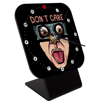 Don't Care, Επιτραπέζιο ρολόι ξύλινο με δείκτες (10cm)