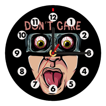 Don't Care, Wooden wall clock (20cm)