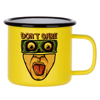 Don't Care, Metallic enamel MATT Yellow cup 360ml