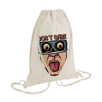 Don't Care, Τσάντα πλάτης πουγκί GYMBAG natural (28x40cm)
