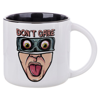 Don't Care, Κούπα κεραμική 400ml Λευκή/Μαύρη