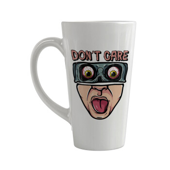 Don't Care, Κούπα κωνική Latte Μεγάλη, κεραμική, 450ml