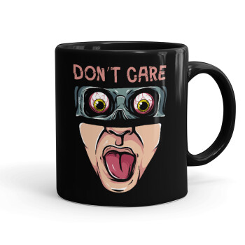 Don't Care, Mug black, ceramic, 330ml