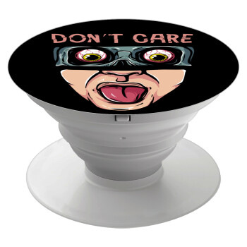 Don't Care, Phone Holders Stand  White Hand-held Mobile Phone Holder