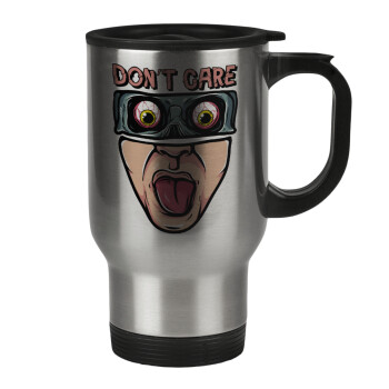 Don't Care, Stainless steel travel mug with lid, double wall 450ml