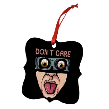 Don't Care, Στολίδι Χριστουγεννιάτικο στολίδι polygon ξύλινο 7.5cm