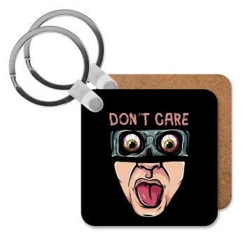 Don't Care, Μπρελόκ Ξύλινο τετράγωνο MDF